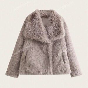 Faux fur coat
